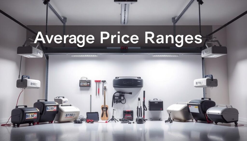 garage door opener price ranges